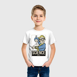 Футболка хлопковая детская Vault science, цвет: белый — фото 2