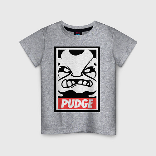 Детская футболка Pudge Poster / Меланж – фото 1