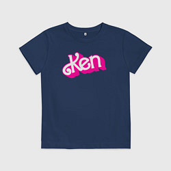 Детская футболка Логотип розовый Кен
