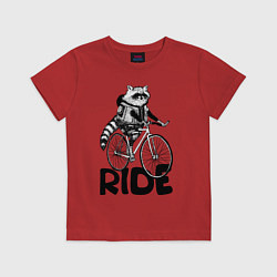 Детская футболка Raccoon ride