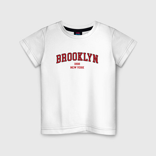 Детская футболка Brooklyn New York / Белый – фото 1