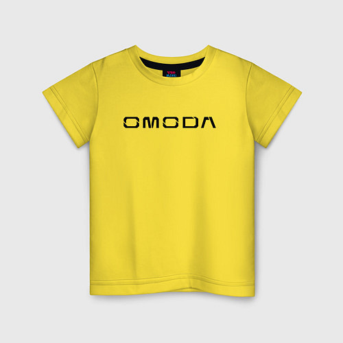 Детская футболка Omoda big black logo / Желтый – фото 1