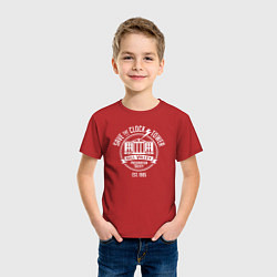 Футболка хлопковая детская Hill Valley clocks, цвет: красный — фото 2