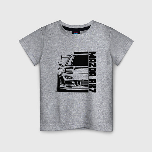 Детская футболка Mazda RX7 / Меланж – фото 1
