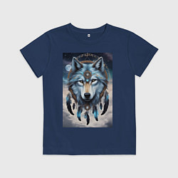 Детская футболка Шаман волк