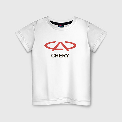 Детская футболка Chery Logo / Белый – фото 1