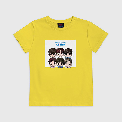 Детская футболка Чиби Астро / Желтый – фото 1