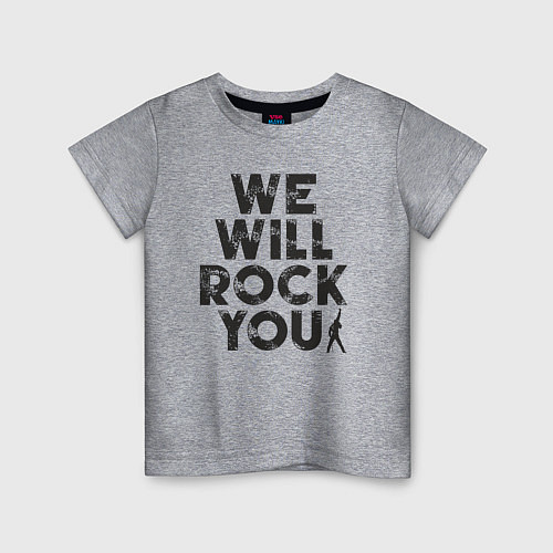 Детская футболка Rocking Queen / Меланж – фото 1
