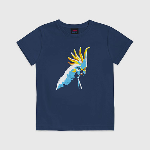 Детская футболка Попугай WPAP / Тёмно-синий – фото 1
