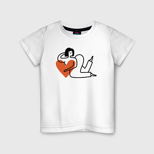 Детская футболка Woman love / Белый – фото 1