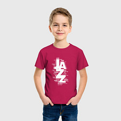 Футболка хлопковая детская Jazz Styles BW1, цвет: маджента — фото 2