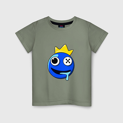 Детская футболка Радужные друзья Синий голова / Авокадо – фото 1