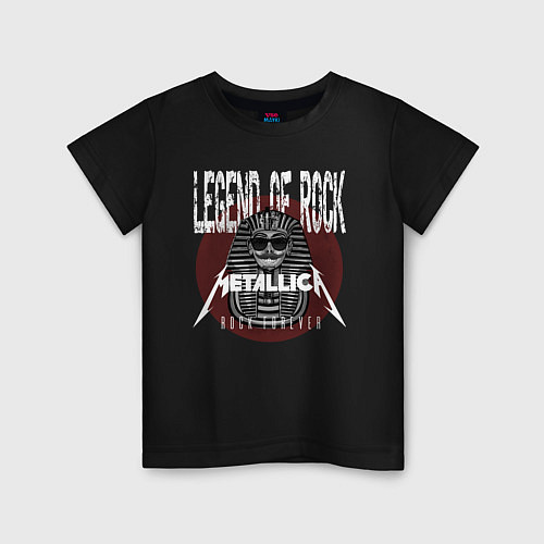 Детская футболка Металлика рок легенда / Черный – фото 1