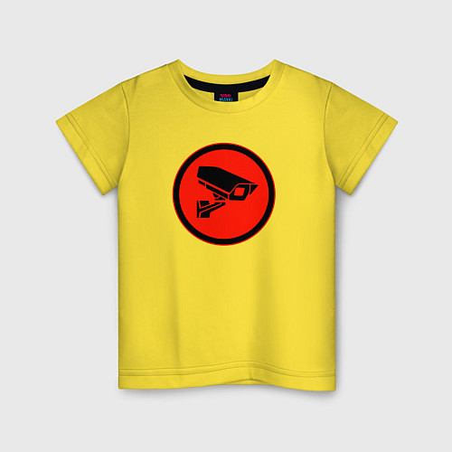 Детская футболка Skibidi toilet Камера / Желтый – фото 1