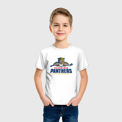 Футболка хлопковая детская Florida panthers - hockey team, цвет: белый — фото 2