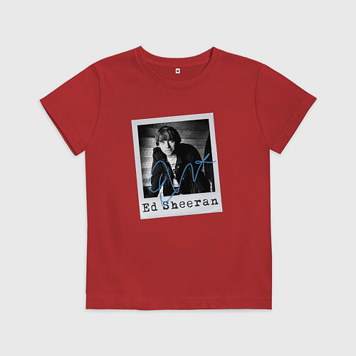 Детская футболка Тру фанат Ed Sheeran / Красный – фото 1