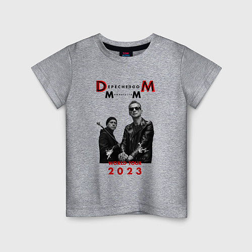 Детская футболка Depeche Mode 2023 Memento Mori - Dave & Martin 03 / Меланж – фото 1