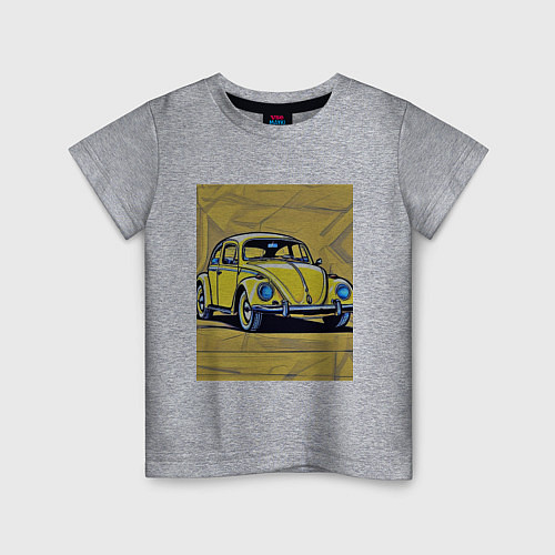 Детская футболка Авто Жук / Меланж – фото 1