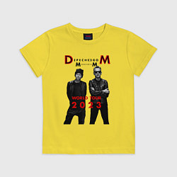 Футболка хлопковая детская Depeche Mode - Memento Mori, цвет: желтый