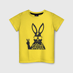 Детская футболка Stay cool rabbit