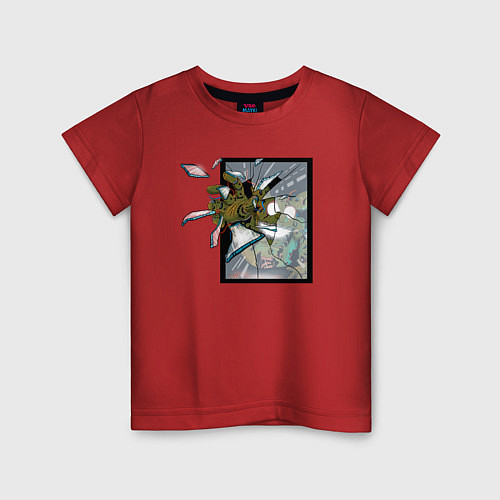 Детская футболка Спрингтрап ломает стекло / Красный – фото 1