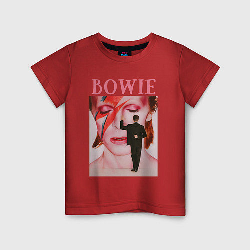 Детская футболка David Bowie 90 Aladdin Sane / Красный – фото 1