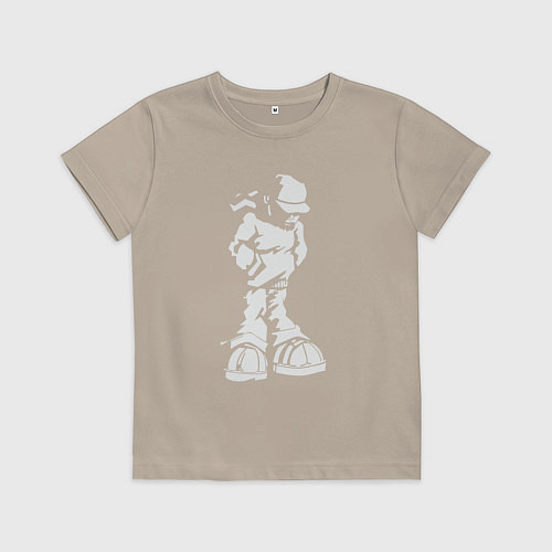 Детская футболка Rap man / Миндальный – фото 1