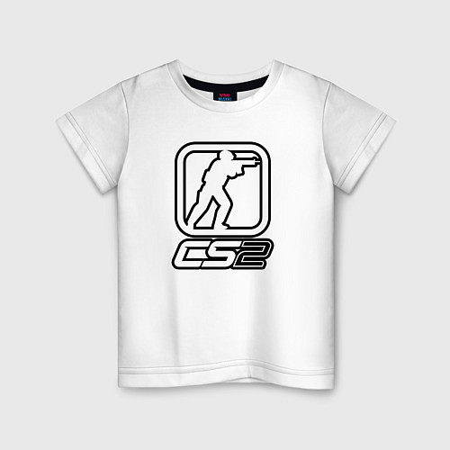 Детская футболка CS2 logo / Белый – фото 1