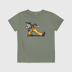 Футболка хлопковая детская Пиксельный Борис, цвет: авокадо