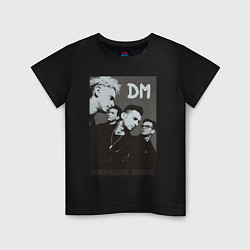Футболка хлопковая детская Depeche Mode 90 Violator, цвет: черный