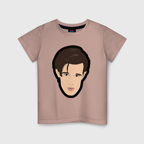 Детская футболка Мэтт Смит / Пыльно-розовый – фото 1