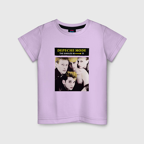 Детская футболка Depeche Mode - The Singles 81-85 / Лаванда – фото 1