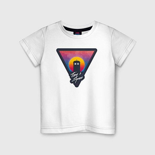 Детская футболка Время и космос / Белый – фото 1