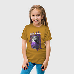 Футболка хлопковая детская Mercedes-Benz C63 AMG take it wider, цвет: горчичный — фото 2