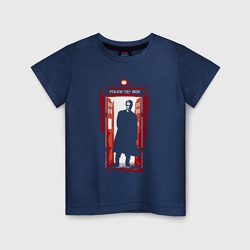 Детская футболка Doctor who tardis / Тёмно-синий – фото 1