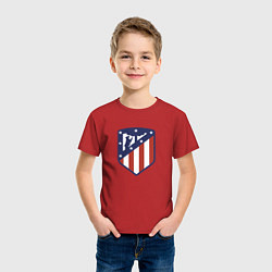 Футболка хлопковая детская Atletico Madrid FC, цвет: красный — фото 2