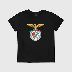 Футболка хлопковая детская Benfica club, цвет: черный