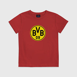 Футболка хлопковая детская Borussia fc sport, цвет: красный