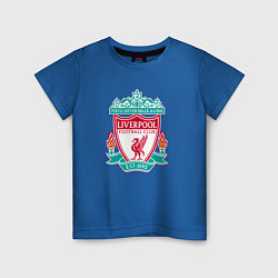 Футболка хлопковая детская Liverpool fc sport collection, цвет: синий