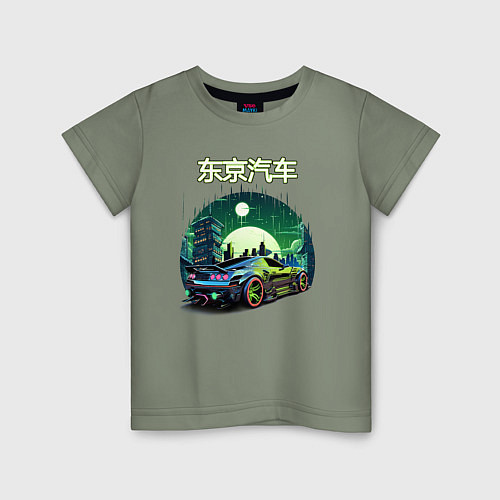 Детская футболка Токийский драйв / Авокадо – фото 1