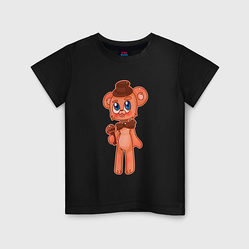 Детская футболка Няшный Фредди / Черный – фото 1