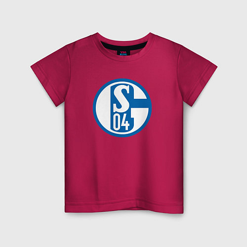 Детская футболка Schalke 04 fc club / Маджента – фото 1