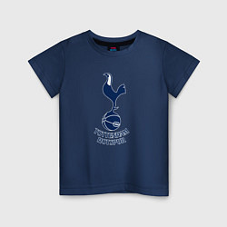 Футболка хлопковая детская Tottenham Hotspur fc sport, цвет: тёмно-синий