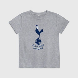 Футболка хлопковая детская Tottenham Hotspur fc sport, цвет: меланж