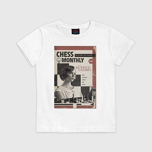 Детская футболка Ход королевы винтаж / Белый – фото 1