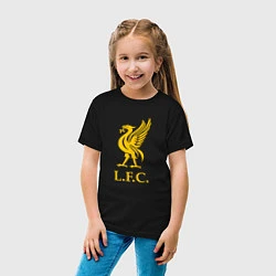 Футболка хлопковая детская Liverpool sport fc, цвет: черный — фото 2