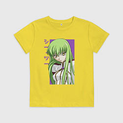 Футболка хлопковая детская СС Код Гиас, цвет: желтый