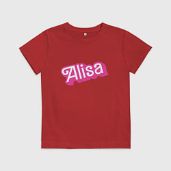 Футболка хлопковая детская Alisa - retro Barbie style, цвет: красный