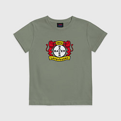 Футболка хлопковая детская Байер футбольный клуб, цвет: авокадо