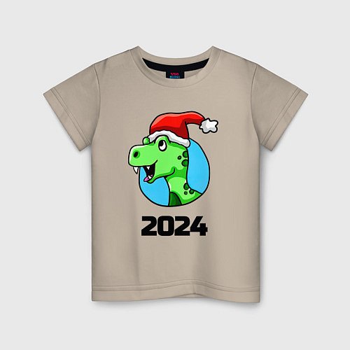 Детская футболка Год дракона 2024 / Миндальный – фото 1